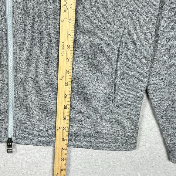 Peter Millar Crown Fleece Full Zip Sweater LG Gale Performance Gray MF23K63 $160 - Picture 8 of 14